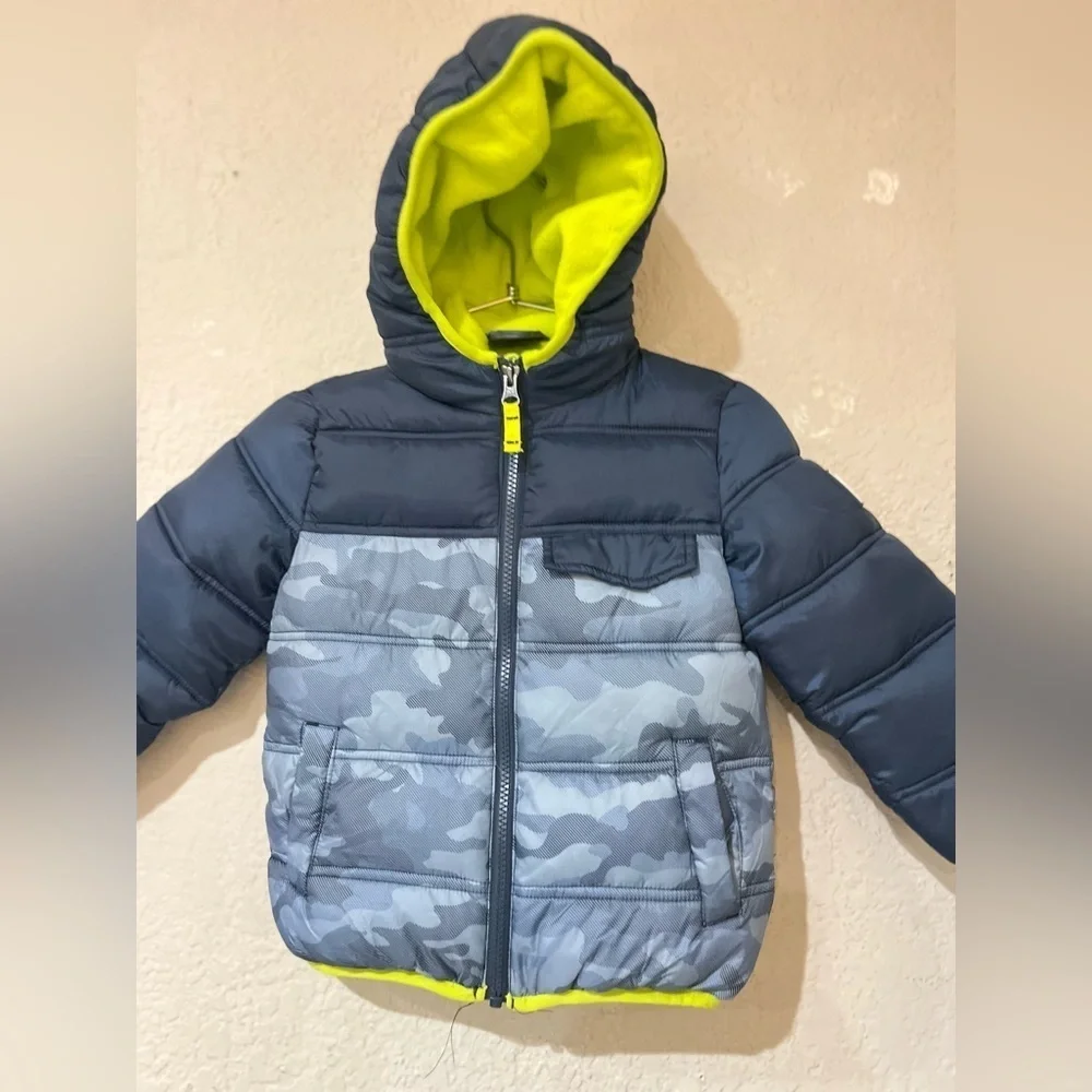 Snozu Kid's Jacket with hoodie - Blue - 3T like new condition super clean